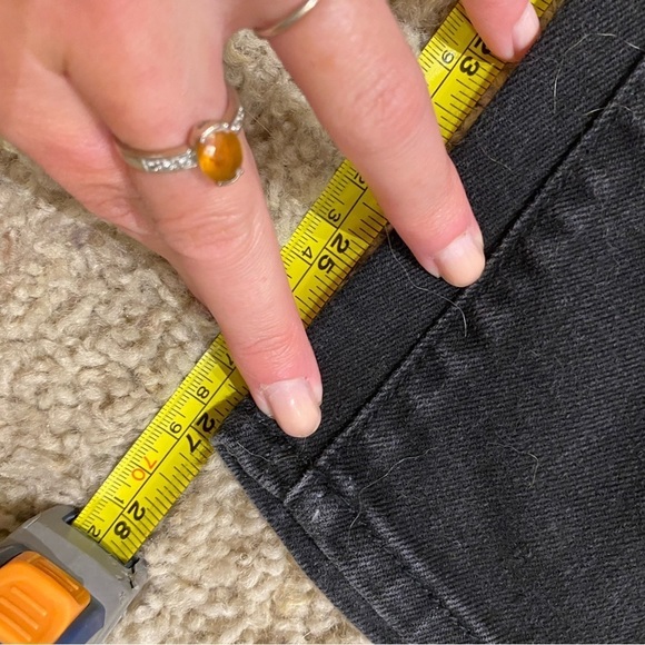 Proenza Schouler Women’s Black Denim Slim Skinny Jeans Cropped Size 30 Stretch - Picture 7 of 7